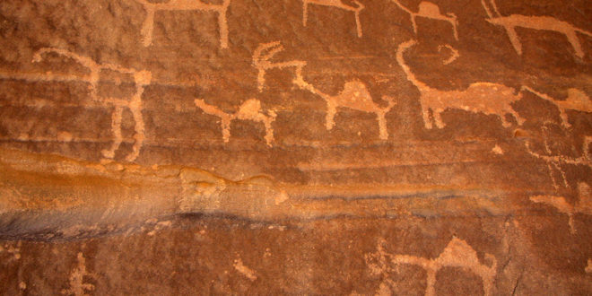 Felszeichnungen im Wadi Rum
